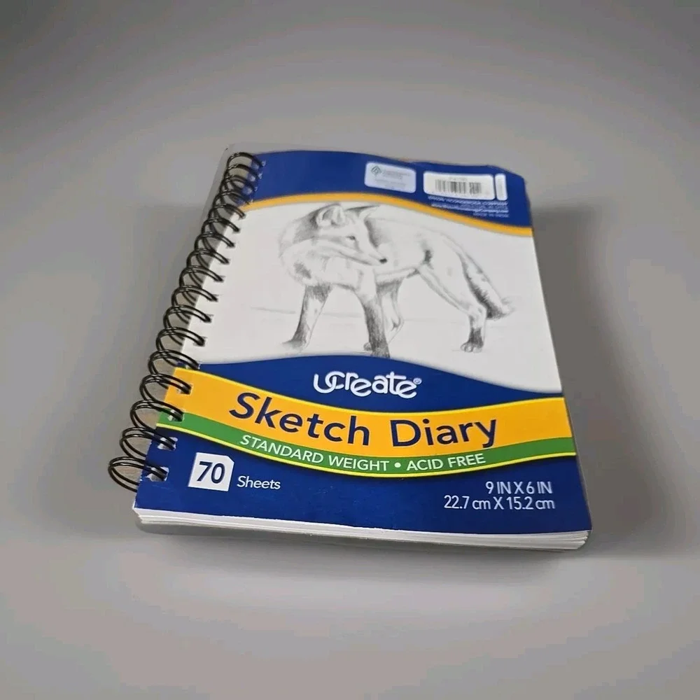 U Create Sketch Diary Standard Weight Acid Free,‎ 70 Sheets 9x6 Spiral Notebook
